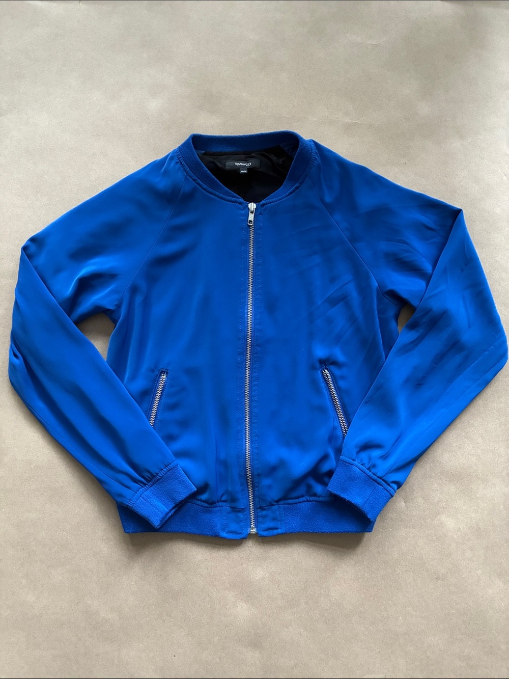 RW&CO. Cobalt Blue Bomber Jacket - Zip Front